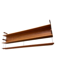 Mid-Century Modern Wall Mounted Shelf by Walter Wirtz for Wilhelm Renz, 1960s